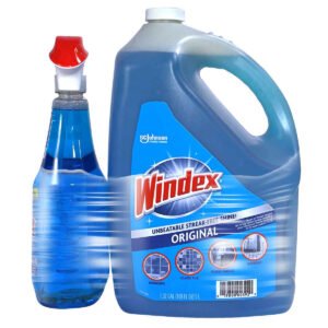 Windex Original Glass Cleaner, 32 fl oz with 169 fl oz Refill