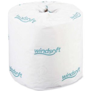 Windsoft Bath Tissue, 2-Ply, 4" x 3.75", 400 Sheets, 24 ct