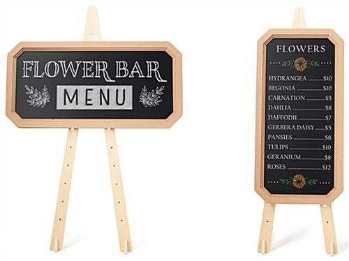 Wood Easel for Floor with Bi-Fold Design, Adjustable Pegs with 8 Tiers - Natural - Image 7