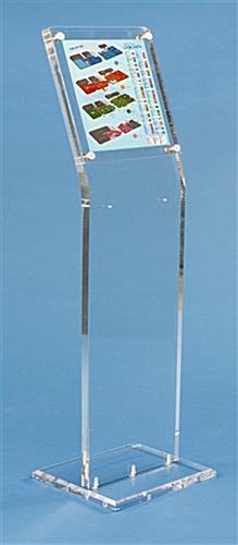 Workshop Series 11 x 14 Acrylic Sign Stand for Floor - Clear