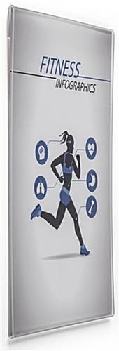 Workshop Series 11 x 17 Acrylic Sign Holder for Wall, Side Insert - Clear