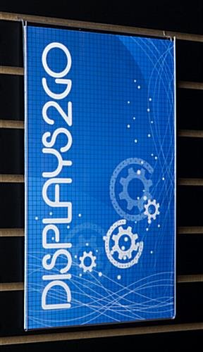 Workshop Series 11 x 17 Sign Frame for Slatwall, Side-Loading - Clear