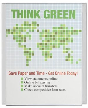 Workshop Series 22 x 28 Acrylic Sign Frame for Ceiling Hanging - Clear