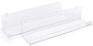 Workshop Series 25.5" Acrylic Shelving for Gridwall, Set of 2 - Clear