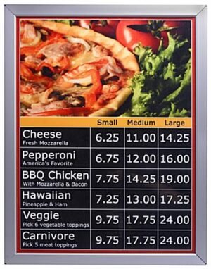 Workshop Series 27 x 41 Custom Translucent Vinyl Graphics for Illuminated Frames