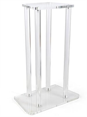 Workshop Series 33" Acrylic Floor Base for FLTCTTOP - Clear