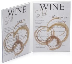 Workshop Series 5 x 7 Double Sign Holder for Tabletop, Top Insert - Clear