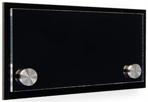 Workshop Series 6 x 3 Door Sign w/ Acrylic Plates, Standoffs & Film Sheets - Black