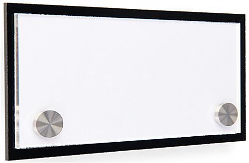Workshop Series 6 x 3 Door Sign w/ Acrylic Plates, Standoffs & Film Sheets - Black - Image 2