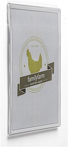 Workshop Series 8.5 x 11 Acrylic Sign Holder for Wall, Side Insert - Clear