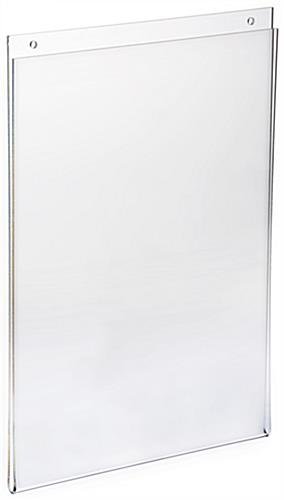 Workshop Series 8.5 x 11 Acrylic Sign Holder for Wall, Top Insert - Clear