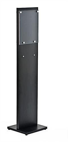 Workshop Series 8.5 x 11 Sign Stand with Standoff Frame, Double-sided - Black