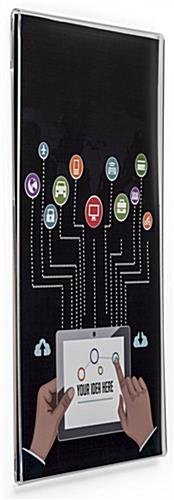 Workshop Series 8.5 x 14 Acrylic Sign Holder for Wall Mount, Side Insert - Clear