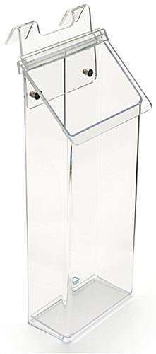 Workshop Series Acrylic Brochure Holder for Gridwall, Fits 4” x 9” Pamphlets - Clear