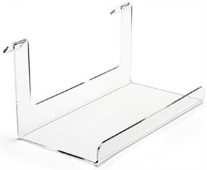 Workshop Series Acrylic Display Shelf for Gridwall, Rectangular - Clear