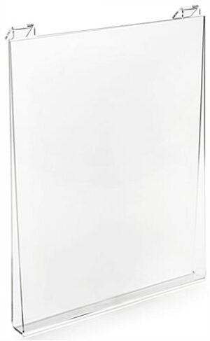 Workshop Series Acrylic T-Shirt Display for Gridwall, Top Loading - Clear