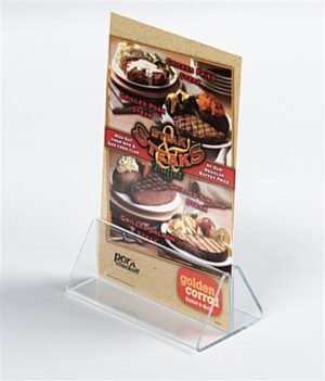 Workshop Series Acrylic Table Tent for 4"w Cardstock, Top Insert - Clear