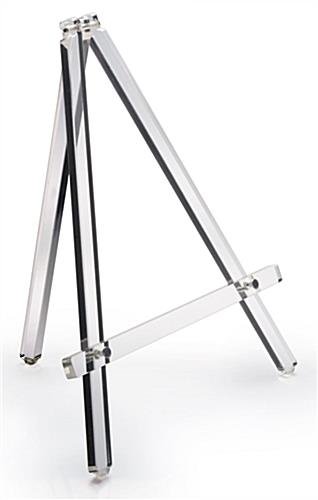 Workshop Series Acrylic Tabletop Easel, Standard Tripod Design, 12.75 x 14.75 - Clear