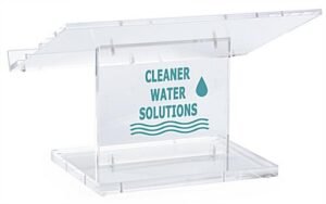 Workshop Series Acrylic Tabletop Lectern, Clear, Custom Logo Vinyl Printing