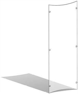 Workshop Series Clear Replacement Panel for CVWD Series Lecterns - Clear