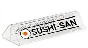 Workshop Series Custom Printed Sign Holder for 8.5 x 11 Cardstock - Clear