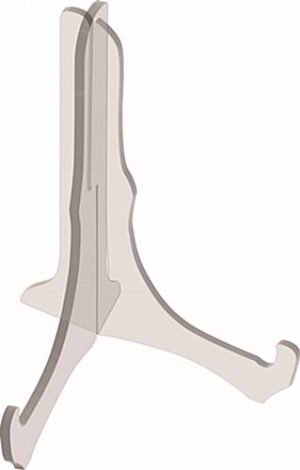 Workshop Series Medium Plate Easel for Counter, 9-inch, Set of 5 - Clear