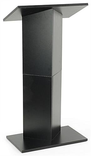 Workshop Series Portable Podium with Knockdown Design, 46.75" tall - Black
