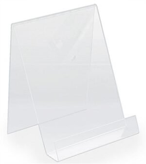 Workshop Series Tabletop Easel with 1.5"d Lip for 8.5 x 11 Literature - Acrylic