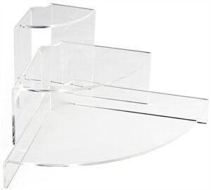 Workshop Series Triangle Shaped Acrylic Risers, Set of 3 - Clear