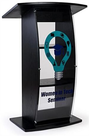 Workshop Series UV Printed Clear Replacement Panel for FLCT Series Lecterns