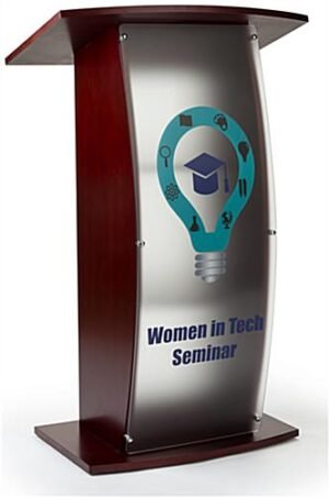 Workshop Series UV Printed Frosted Replacement Panel for FLCT Series Lecterns