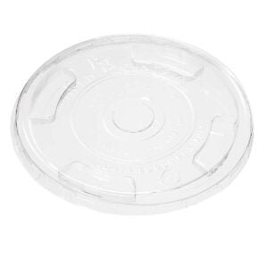World Centric Compostable Plastic Cold Cup Lid, 9-24 oz, 200 ct