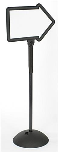 Write-On Board, Arrow, Floor Stand, Dry Erase, Double-Sided, Fillable Base - White