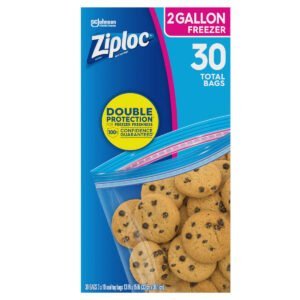 Ziploc Seal Top Freezer Bags, 2 Gallon, 30 ct