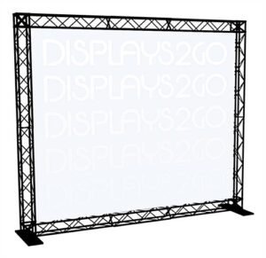 10’ x 8’ Trade Show Truss Booth with 2 Shipping Cases - Black