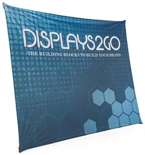 10'w Trade Show Backdrop Display w/ Custom Graphics, Horizontal & Vertical, Portable