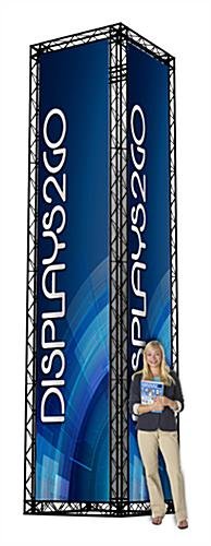 17' Tall Trade Show Truss Display with Custom Graphics, Aluminum - Black