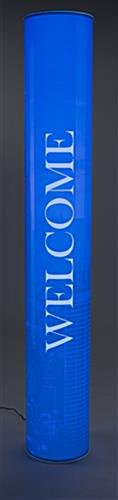 6.5' Backlit Tower Display w/ Custom Printed Graphics, 20 LED Lighting Options
