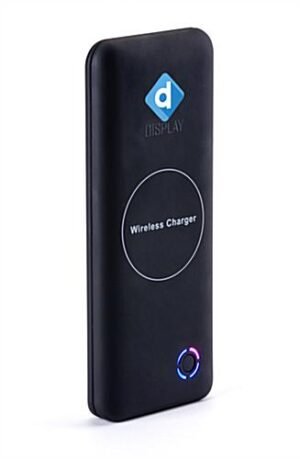 8,000 mAh Wireless Charging Power Bank, Custom Printed, Corporate Gift - Black