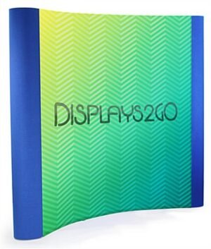 8’ Coyote Popup Trade Show Banner Backdrop w/ Custom Graphics & End Caps - Blue