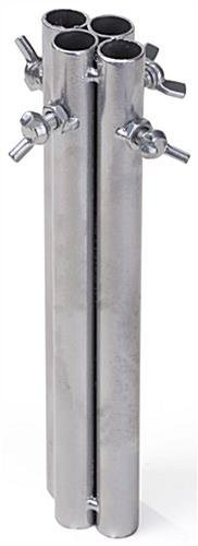 Art Display Grid Base with 4 Leg Supports - Silver