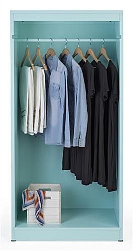 Clothing Rack with 1 Removable Hanging Rail – Light Blue