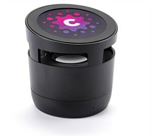 Portable Bluetooth Speaker & Wireless Charger, Custom Printed, Corporate Gift - Black