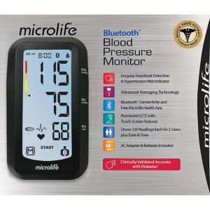 Microlife Bluetooth Upper Arm Blood Pressure Monitor with Irregular Heartbeat Detection