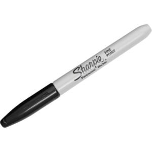 Sharpie Permanent Marker, Fine Point, Black, 36 ct